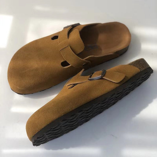 Dam Sandaler Läder Tidlös Design Komfort-1