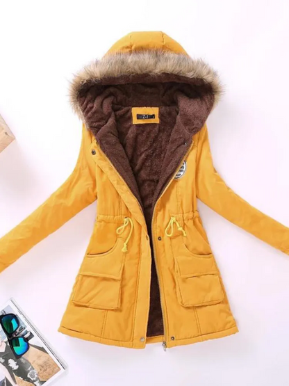 Variant image for Dam Parkas Slim Fit Med Avtagbar Huva i Andningsbart Tyg-55