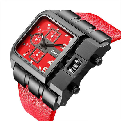 Herrklocka Kvarts Läderarmband Snygga Herrklockor-4