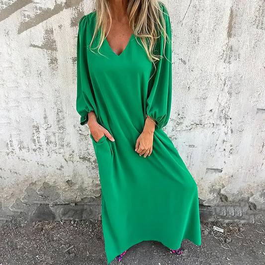 Maxiklänning Dam Boho Stil Lätt Bomull för Sommar-1