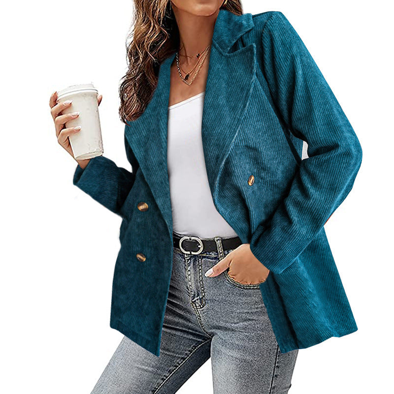 Damjacka Modern Trendig Polyester för Damer-3