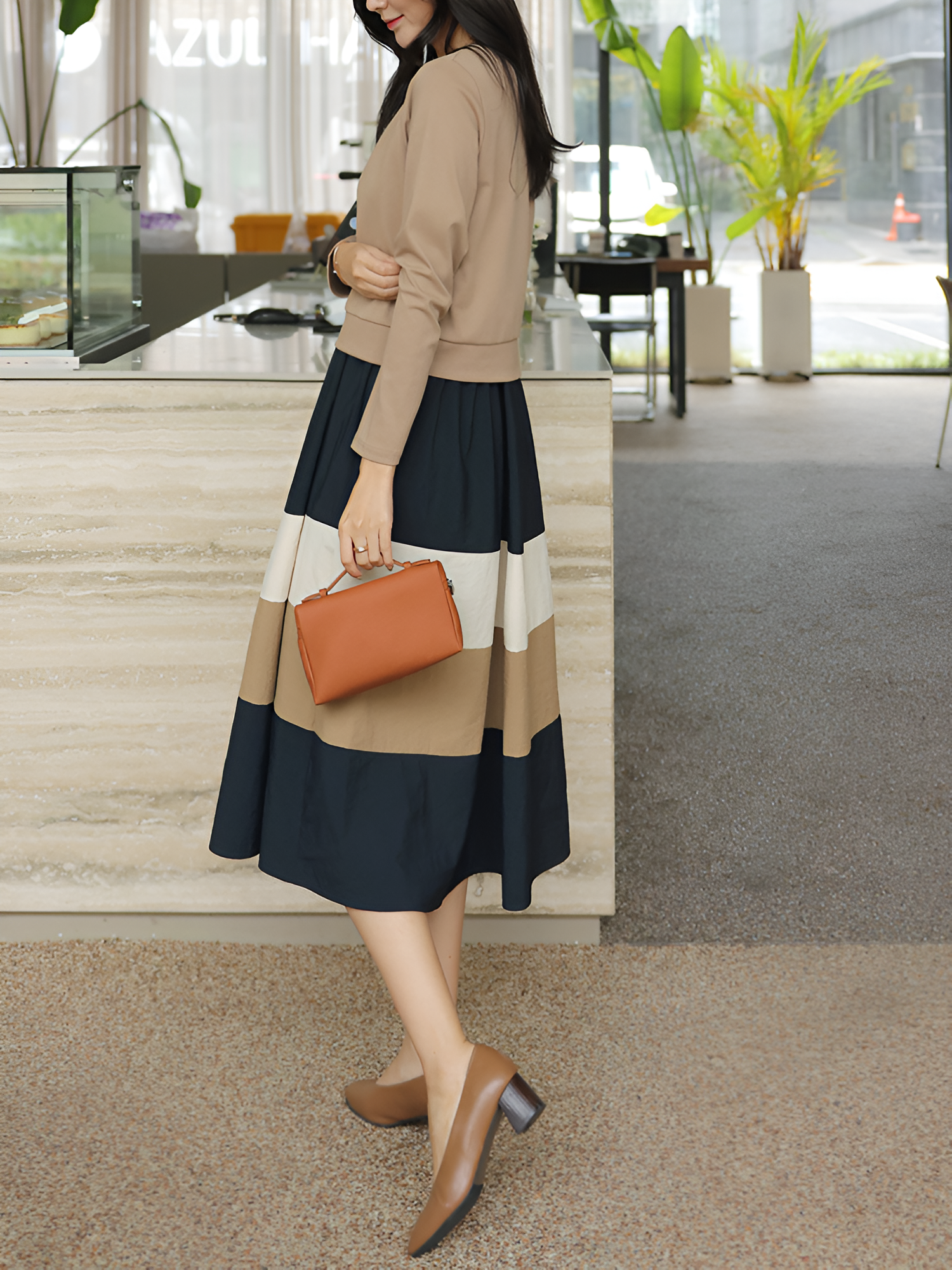 Variant image for Fina Dam Klänningar Höstlig Koreansk Inspirerad Lätt Material-1