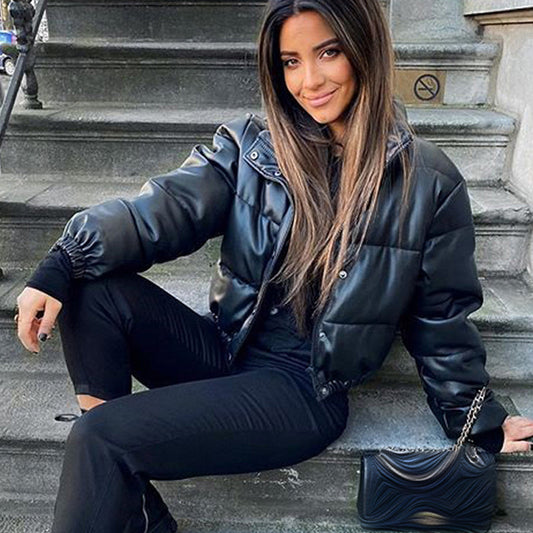 Damjacka Bomber Modern Stil Lätt Material-1