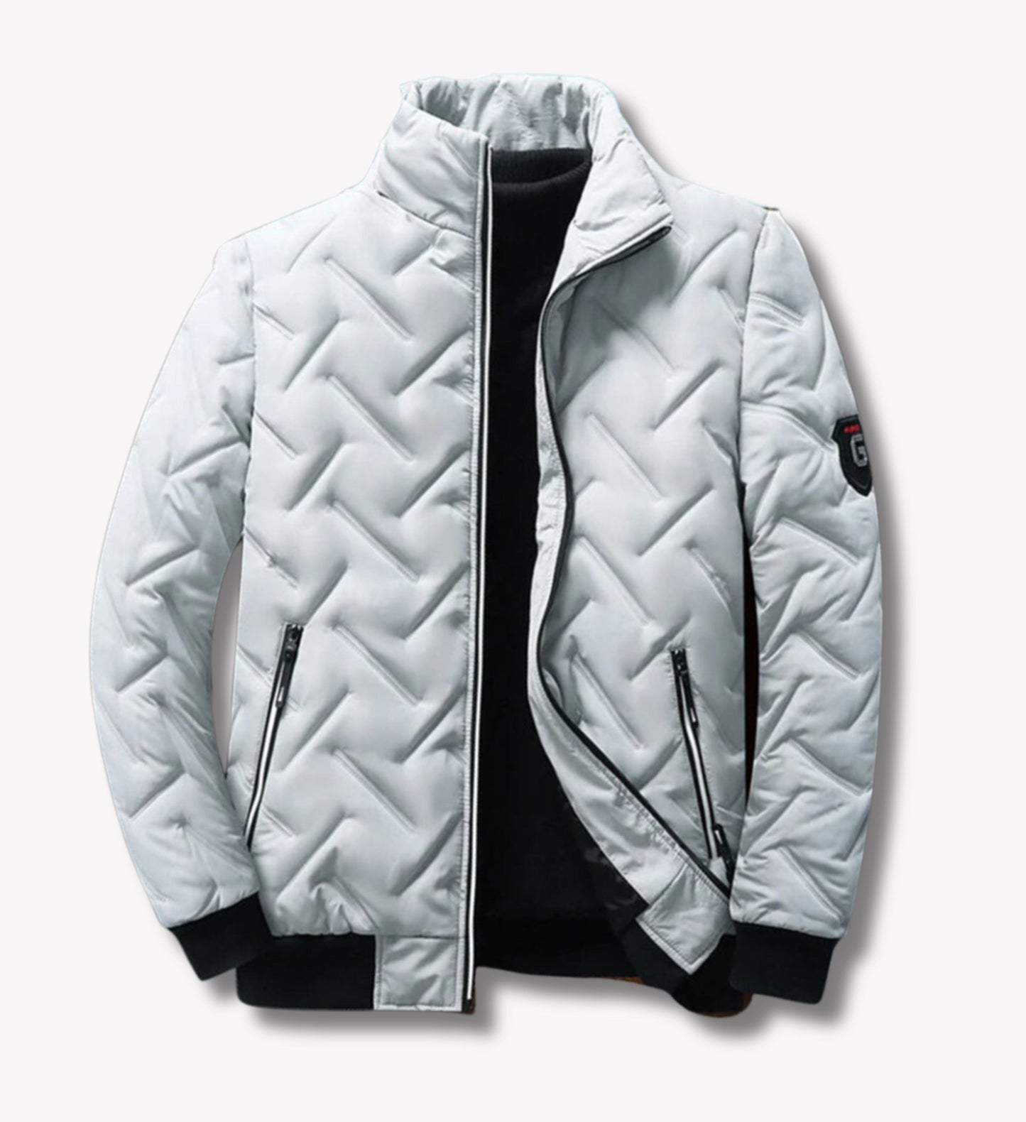 Herrjacka Vinter Elegant Design Högkvalitativt Material-3